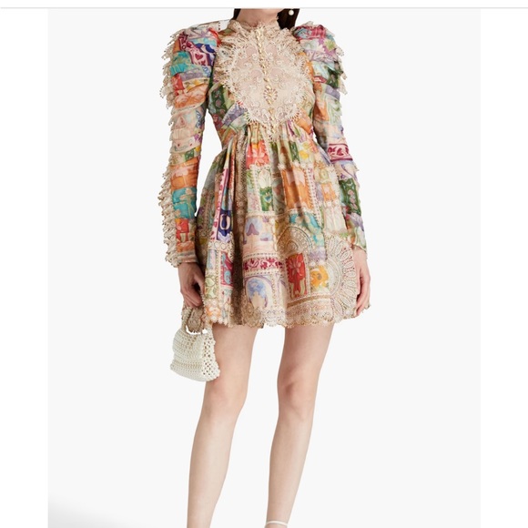 Zimmermann Dresses & Skirts - Zimmermann cosmic zodiac doily Mini Dress Size AU 4 US ( 10 to 12)